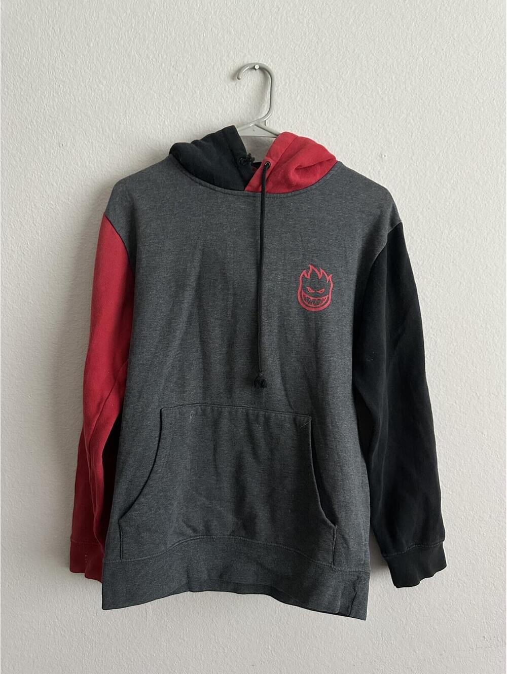 Spitfire Colorblock Hoodie with Logo Graphic